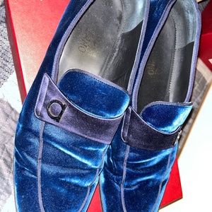 Salvatore Ferragamo Lapo Velvet Loafers